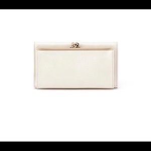 Hobo Twila Ivory Magnolia Leather Wallet